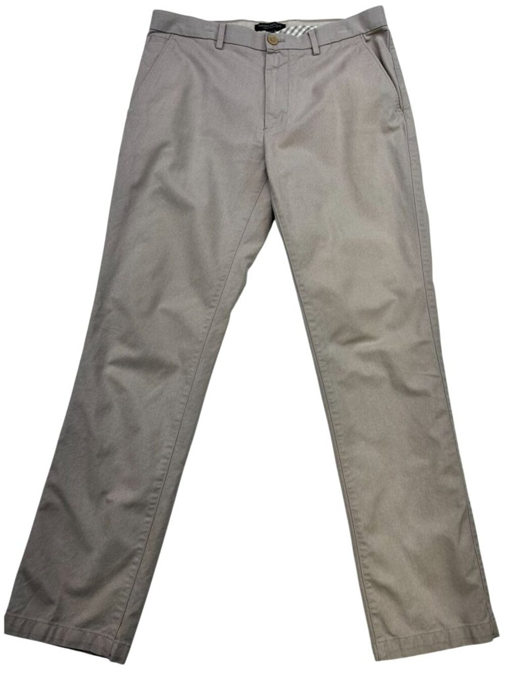 Banana Repulic Men's Kentfield Pan Chino Pants Flat Front Size 33x32 Beige Solid